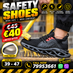 Men's safety work shoes with metal toe cap -808