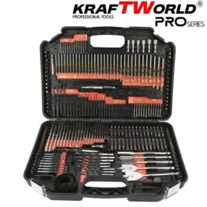 Bit and Drill Set – 246 Pieces in a Case | HSS + Wood + Masonry