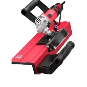 Angle grinder attachment for 45° miter cutting
