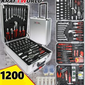 Alternative view of Tool Box 1200 pieces - wrenches, ratchet, pliers, screwdrivers