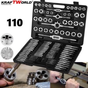 Taps and Dies  Threading Set 110 Piece in a Case