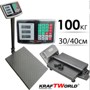 Scale electronic platform – up to 100 kg, platform 30×40cm Scale electronic platform – up to 100 kg, platform 30×40cm
