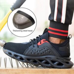 Alternative view of Men's safety work shoes with metal toe cap -808