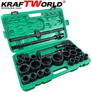 Alternative view of Truck Gedore wrench set – 3/4″ & 1″, impact sockets 21–65 mm- 26-piece