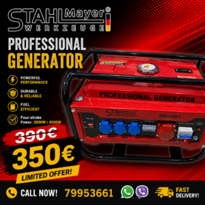 Generator Four-stroke 3.8kW/4,5KW –Petrol / Gasoline Unit Generator Four-stroke 3.8kW/4,5KW –Petrol / Gasoline Unit