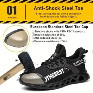 Alternative view of Safety shoes with a metal toe cap