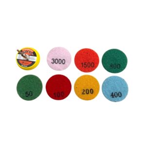 Mini sandpaper set for dry polishing/honeycomb type/+holder –50mm Mini sandpaper set for dry polishing/honeycomb type/+holder --50mm