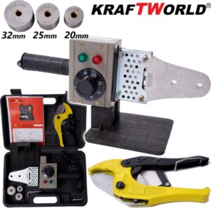PPR, Glue Gun 800W – for Pipes 20-32 mm with Temperature up to 300°C and Scissors