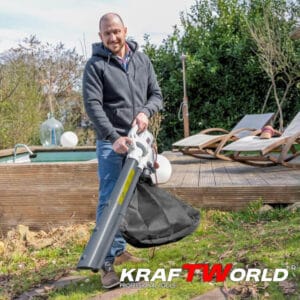 Leaf blower Electric  KraftWorld 3000W – Blowing, Suction, Shredding