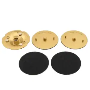 Magnetic aluminum holder for polishing pads and sandpapers