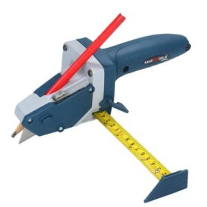 Alternative view of Gypsum board/Drywall and Wood Cutting Tool with Tape Measure and Pencil