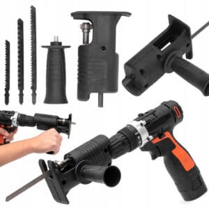 Universal adapter for screwdriver and drill - saw attachment