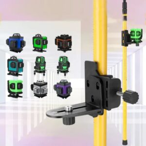 Alternative view of Telescopic support with stand/rod for laser level - 400cm