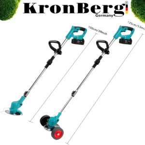 Alternative view of Grass Trimmer-Cordless with Wheels and 2pcs 36V 8Ah batteries, 8 attachments