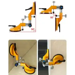 Suction cup double angled- movable