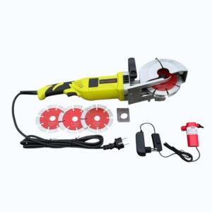 Wall Chaser/ groove cutter-4000W with water pump and 5 diamond discs – 40 mm depth