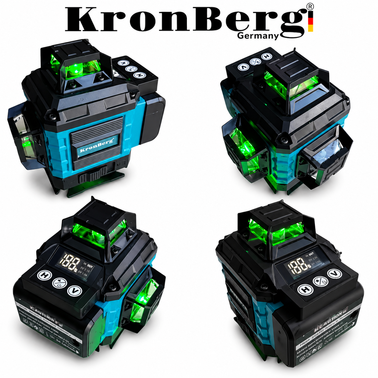 Laser 4D Level 16 lines with Display KRONBERG 2 Batteries and Case Laser 4D Level 16 lines with Display KRONBERG 2 Batteries and Case - Image 3