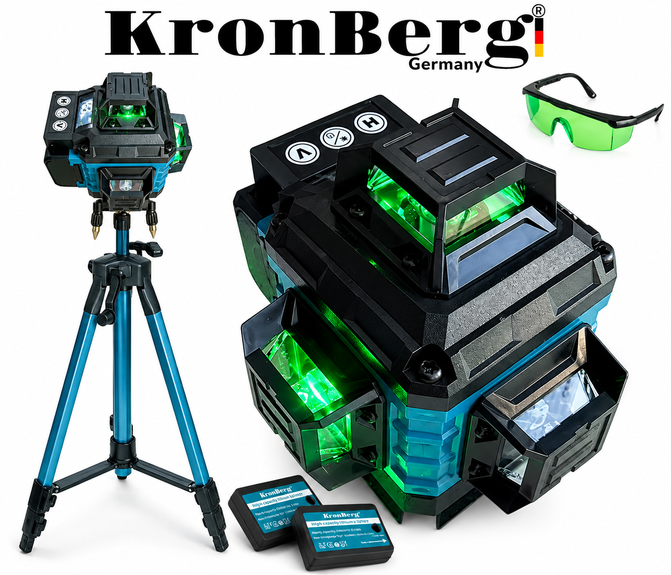Laser 4D Level 16 lines with Display KRONBERG 2 Batteries and Case Laser 4D Level 16 lines with Display KRONBERG 2 Batteries and Case - Image 5