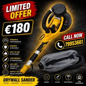 DRYWALL SANDER/ WALL and CEILING SANDER Giraffa – with round LED head